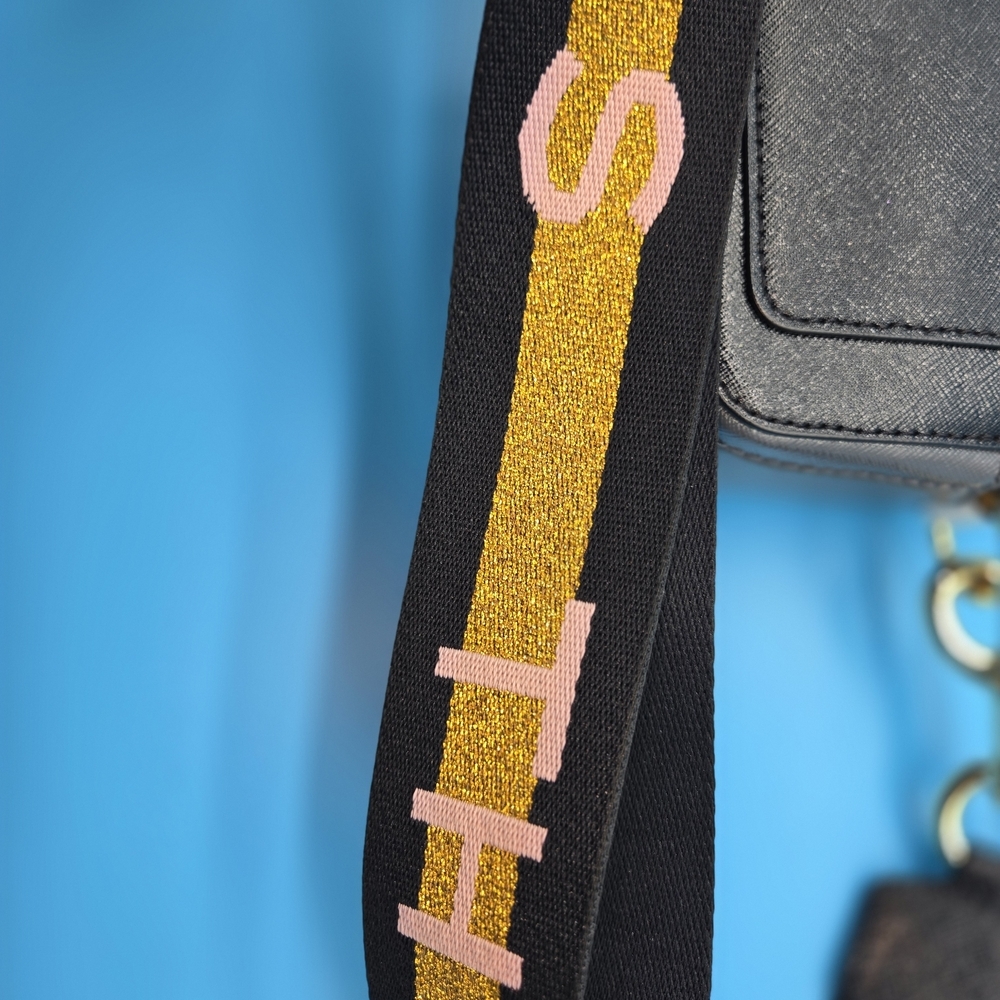 Marc Jacobs Black Bag with Gold and Pink Strap - Picture 13 of 14